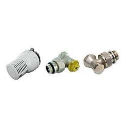 Comap Kit robinetterie avec tête thermostatique Sensity M30 + corps équerre inversé RTH R857 15x21 + coude de réglage 15x21 