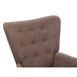 Acheter Vente-Unique Fauteuil en tissu taupe VATELY