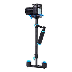 Wewoo Stabilisateur bleu pour DSLR et DV Digital Video & Cameras, capacité 0.5-3kg tenu dans la main de fibre de carbone de S60T 38.5-61cm 