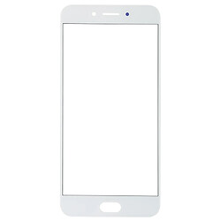 Wewoo Pièce Détachée Vitre Écran avant pour OPPO A77 (blanc)