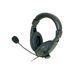 Abi Diffusion Casque-micro stéréro jack 3.5 mm noir 