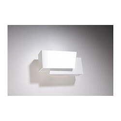 Luminaire Center Applique murale PIEGARE acier blanc 1 ampoule