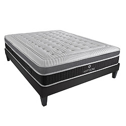 HYPSOM Ensemble Elégance Ensemble ELEGANCE 140x200 cm | Matelas Mémoire de forme + Sommier Bois