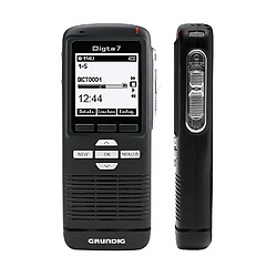 Grundig Digta 7 Slide, Dictaphone Noir avec DigtaSoft One, Typ 702