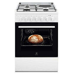 Cuisinière mixte 57l 4 feux blanc - lkm624088w - ELECTROLUX