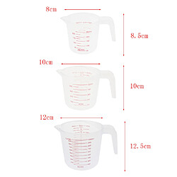 Acheter 4x Tasses à Mesurer En Plastique Transparent, Huile De Lait De Cuisine, Cruche 500 Ml 250 Ml