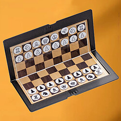 Pliable Mini Magnétique Jeu d'échecs Portable Poche Portefeuille Échiquier Jeux pour Camping Voyage pas cher