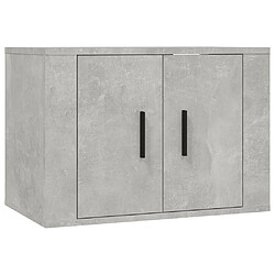 Acheter Maison Chic Ensemble 3 Meubles TV muraux suspendus gris béton 57x34,5x40 cm -MN70312