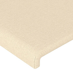 Avis vidaXL Têtes de lit 4 pcs Crème 100x5x78/88 cm Tissu