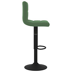 Acheter vidaXL Tabourets de bar lot de 2 vert foncé velours