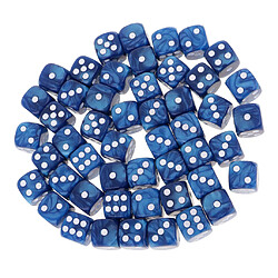 100x Noir Et Bleu En Dés Point D6 Acrylique Jeu De Plateau De Jeu Jouet Pour TRPG DND MTG pas cher