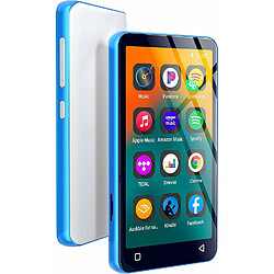 Vendos85 Lecteur MP3 de 4 pouce 80 Go avec Bluetooth et WiFi bleu