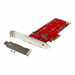 STARTECH Carte contrôleur PCI Express pour 2 SSD M.2 NGFF - Adaptateur PCIe vers 2x SSD SATA III 6 Gb/s