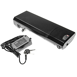 vhbw Batterie électrique -porte bagage 8,8Ah 24V Li-Ion avec plugin, chargeur inclus pour divers E-Bikes, vélos électriques, Pedelecs