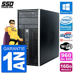 PC Tour HP Compaq Pro 6300 CMT Intel G630 RAM 16Go SSD 960Go Windows 10 Wifi · Occasion 