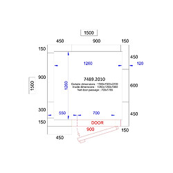 Chambre Froide Négative & Groupe Négatif - Hauteur 2200 mm - Combisteel