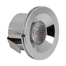 HOROZ ELECTRIC Mini spot LED encastrable 3W (Eq. 24W) 4200K chrome Diam.40mm Haut 25mm 