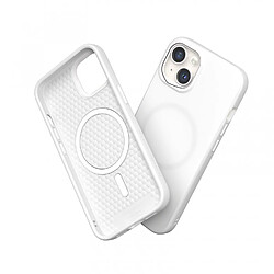 RhinoShield Coque Compatible avec [iPhone 15 Pro] SolidSuit Compatible avec Magsafe - Coque Fine avec Technologie d'absorption des Chocs et Finition Premium Mate - Blanc