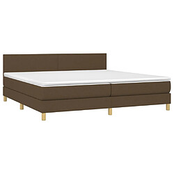 Avis Sommier à lattes,Cadre à lattes de lit pour Adulte matelas et LED Marron foncé 200x200 cm -MN27784