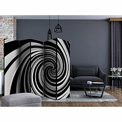 Paris Prix Paravent 5 Volets Black & White Swirl 172x225cm