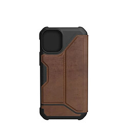 UAG Étui Folio pour iPhone 12 Mini Metropolis à Protection 360° en Cuir Marron