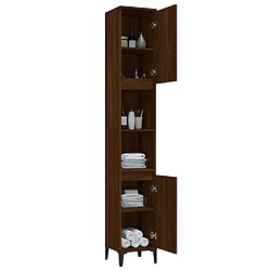 Avis vidaXL Armoire de bain chêne marron 30x30x190 cm bois d'ingénierie