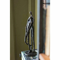 Paris Prix Statuette Déco Couple Résine 37cm Marron Foncé