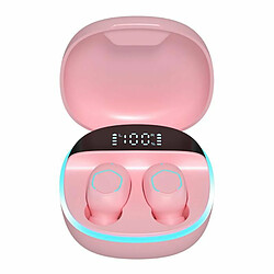 M13 Tws Sans Fil Bluetooth 5.4 Casque Intra-Auriculaire Binaural Stéréo Musique Écouteurs Mini Sport Écouteurs Rose 