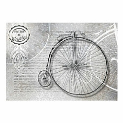 Paris Prix Papier Peint Vintage Bicycles Black & White 105 x 150 cm