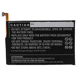 vhbw Batterie remplacement pour Wiko 4867A2 pour téléphone portable (5800mAh, 3,85V, Li-polymère)