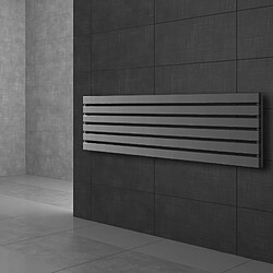 Avis ECD Germany Radiateur Stella Non Électrique - 260 x 1400 mm - Anthracite - Connexion Central - sans Kit de Raccordement - Design Panneau Plat - avec Kit Montage Mural - Sèche-Serviettes Salle de Bain