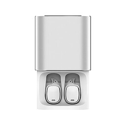 Wewoo Oreillette Bluetooth blanc pour iPad, iPhone, Galaxy, , Xiaomi, LG, HTC et autres téléphones intelligents Pro Sans Fil V4.2 Écouteurs avec Micro,