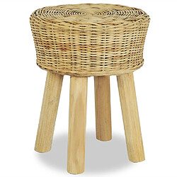 vidaXL Tabouret de bar Rotin naturel 