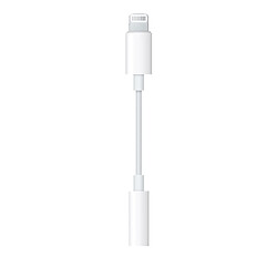 Adaptateur câble Type lightning vers prise jack 3.5mm audio écouteur Blanc pour iPhone 11 Pro -Visiodirect -