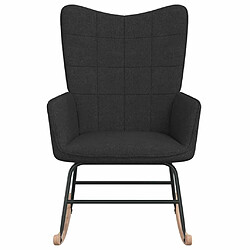 Avis Maison Chic Chaise à bascule | Fauteuil Relax, design moderne Noir Tissu -GKD42764