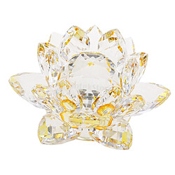 Acheter cristal lotus fleur artisanat presse-papiers verre lotus modèle jaune