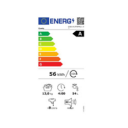 Lave-linge hublot 60cm 13kg 1400 tours/min - css1413twme1-47 - CANDY