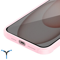 Acheter Force Case Coque MagSafe pour iPhone 15 Plus Anti-chute 3m Finition Mate Rose Poudré