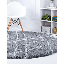 Avis Hadorn Tapis shaggy 240x240 gris pierre Lachen Fence