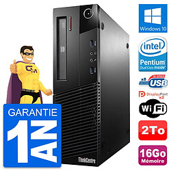 PC Lenovo ThinkCentre M93p SFF Intel G3220 RAM 16Go Disque 2To Windows 10 Wifi · Occasion 