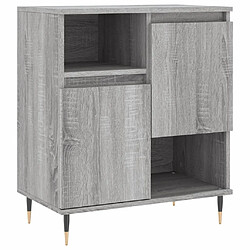 Maison Chic Ensemble de 2 Buffets,commode,console pour rangement sonoma gris bois d'ingénierie -MN86239 pas cher