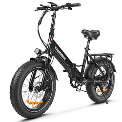 Acheter Vélo Électrique SAMEBIKE LOTDM200-II - Moteur 500W Batterie 48V13Ah Autonomie 40KM Freins à Disque Mécaniques - Noir