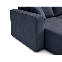 Acheter Bestmobilier Topaze - canapé panoramique - 7 places - convertible avec coffre - en tissu