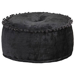 vidaXL Pouf Rond Velours 40x20 cm Anthracite