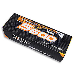 Batterie konect lipo 5600mah 7.4v 60c 2s1p 41.4wh slim pack dean pour modélisme