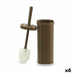 Brosse de salle de wc Stefanplast Elegance Beige Plastique 11,5 x 40,5 x 11,5 cm (6 Unités)