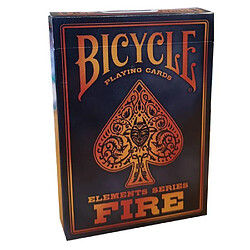 Bicycle Cards Bicycle ""FIRE"" - Jeu de 56 cartes toilées plastifiées - format poker - 2 index standard