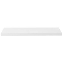 Acheter vidaXL Étagère murale flottante 4 pcs Blanc brillant 90x23,5x3,8cm MDF