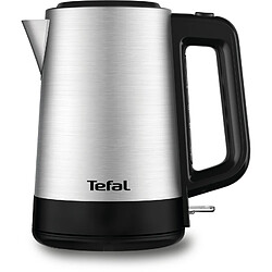 TEFAL Bouilloire électrique sans fil inox 1,7L, Résistance cachée, Option surélévation, Base 360°, 2200W, Equinox BI520D10