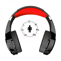 Universal Écouteurs Bluetooth sans fil, son surround (rouge)